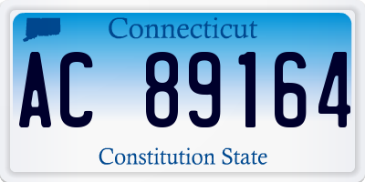 CT license plate AC89164