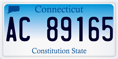 CT license plate AC89165