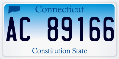 CT license plate AC89166