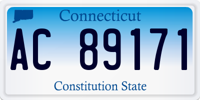 CT license plate AC89171