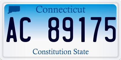 CT license plate AC89175