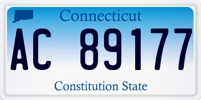 CT license plate AC89177