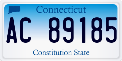 CT license plate AC89185