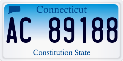 CT license plate AC89188