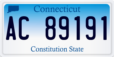 CT license plate AC89191