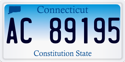 CT license plate AC89195