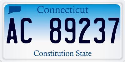 CT license plate AC89237