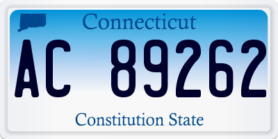 CT license plate AC89262