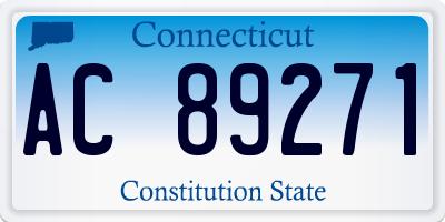 CT license plate AC89271