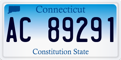 CT license plate AC89291