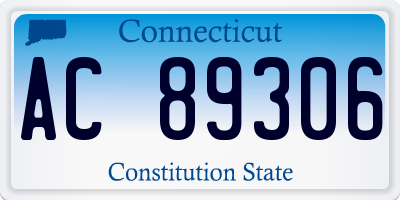 CT license plate AC89306