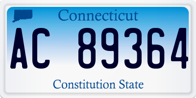 CT license plate AC89364