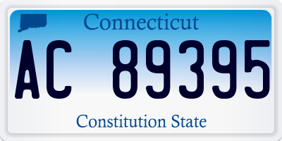 CT license plate AC89395