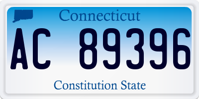 CT license plate AC89396
