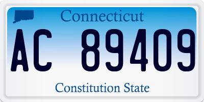 CT license plate AC89409