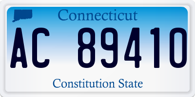CT license plate AC89410