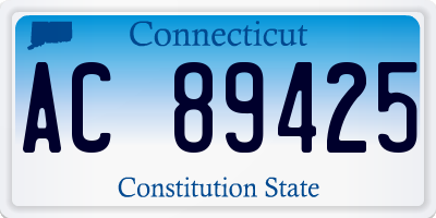 CT license plate AC89425