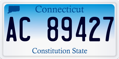 CT license plate AC89427