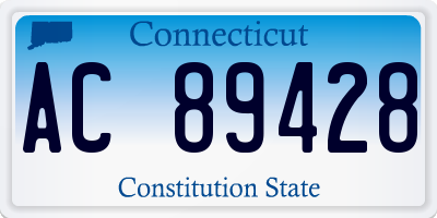CT license plate AC89428