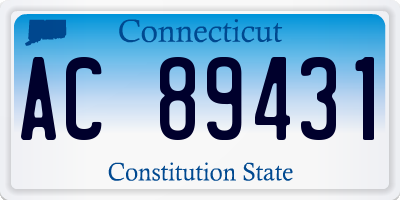 CT license plate AC89431