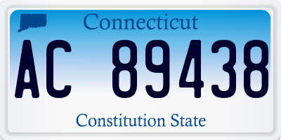 CT license plate AC89438