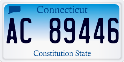 CT license plate AC89446