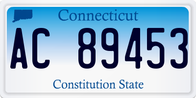 CT license plate AC89453