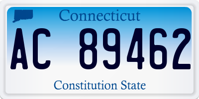 CT license plate AC89462