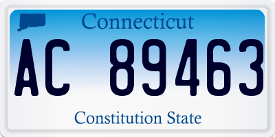 CT license plate AC89463