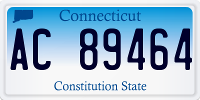CT license plate AC89464