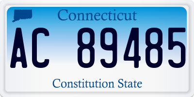 CT license plate AC89485