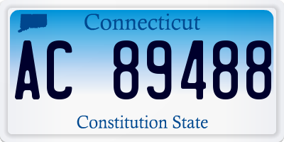 CT license plate AC89488