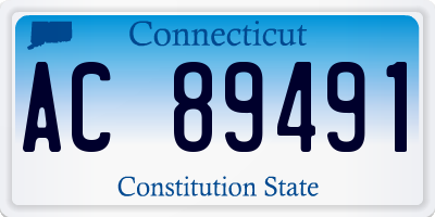 CT license plate AC89491