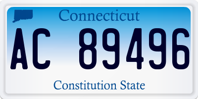CT license plate AC89496