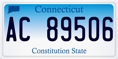 CT license plate AC89506