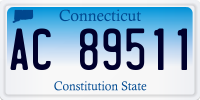 CT license plate AC89511