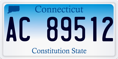 CT license plate AC89512