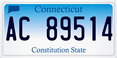 CT license plate AC89514