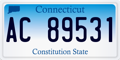 CT license plate AC89531