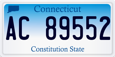 CT license plate AC89552