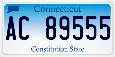 CT license plate AC89555