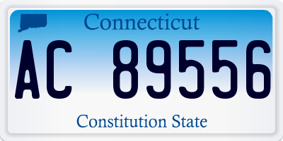 CT license plate AC89556