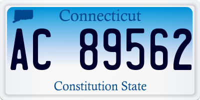 CT license plate AC89562
