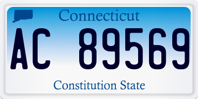 CT license plate AC89569