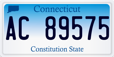 CT license plate AC89575