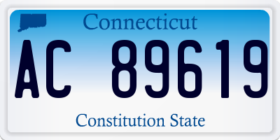 CT license plate AC89619