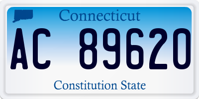 CT license plate AC89620