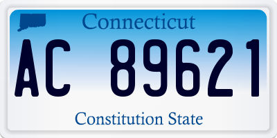 CT license plate AC89621