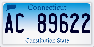 CT license plate AC89622