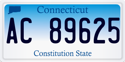CT license plate AC89625